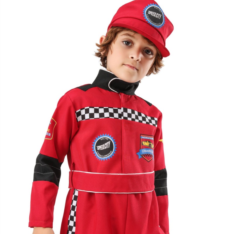 Sports Equipment For Boys - Chłopięcy strój kierowcy wyścigowego na Halloween,