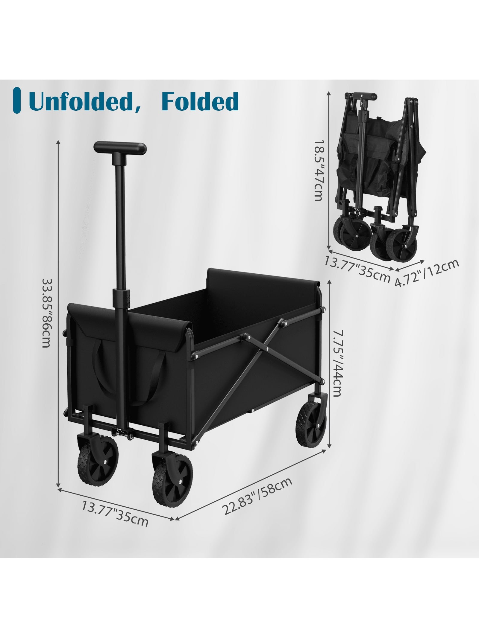 Wytrzymały, składany wózek tra – Sports Equipment Trolley recenzja i cena